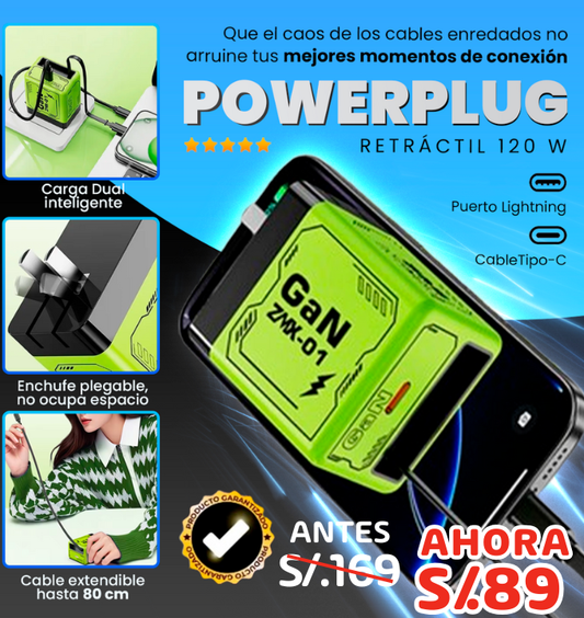 Cargador Ultra rápido Powerplug 120 W